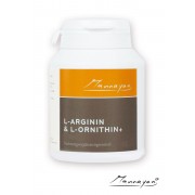 Mannayan L-Arginin & L-Ornithin + (60 capsules) 