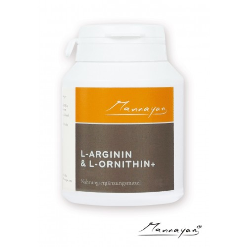 Mannayan L-Arginin & L-Ornithin + (60 capsules) 